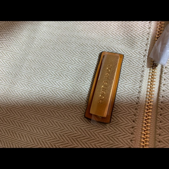 Tory Burch Squash/Rolled Brass Kira Chevron Convertible Bag - Picture 12 of 15